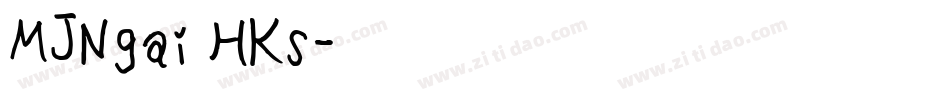 MJNgai HKs字体转换